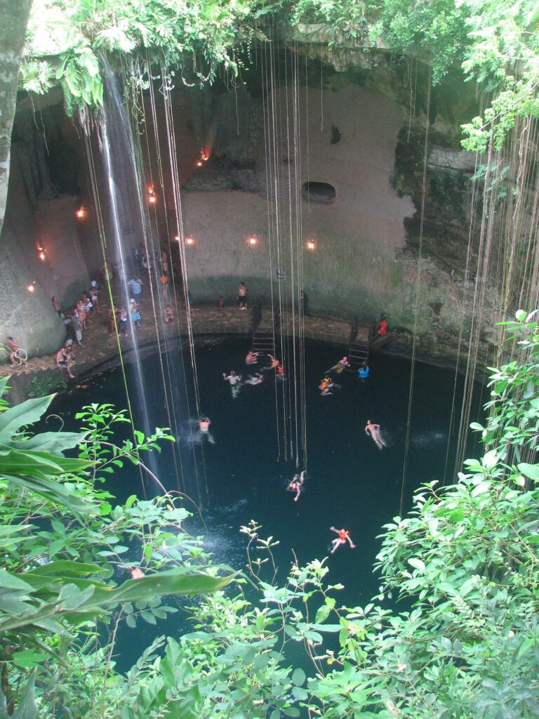 Cenotes, crystal-clear waters