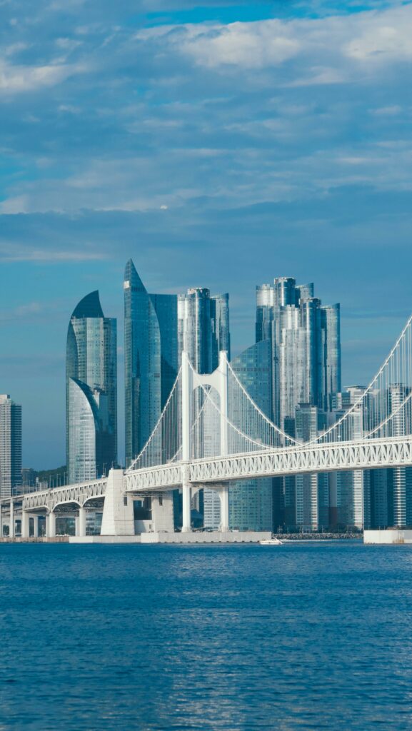 Gwangan Bridge and Busan skyline