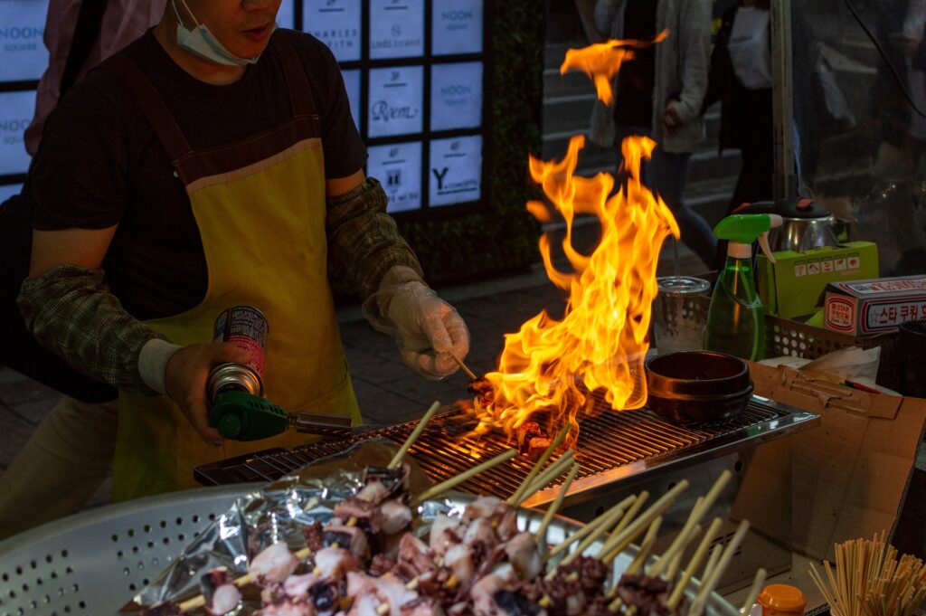 local food in Myeongdong