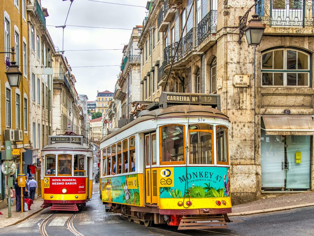 Tram in Lisbon