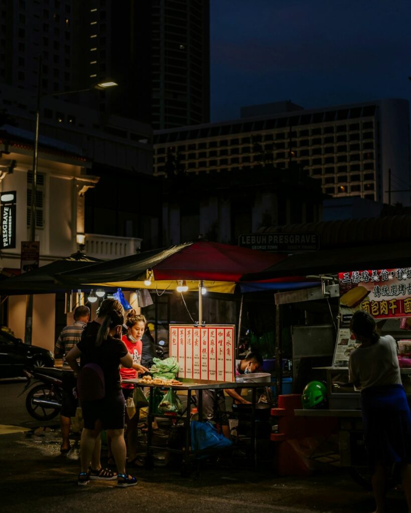 Penang market and nightlife