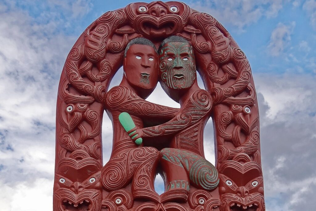 Maori statue