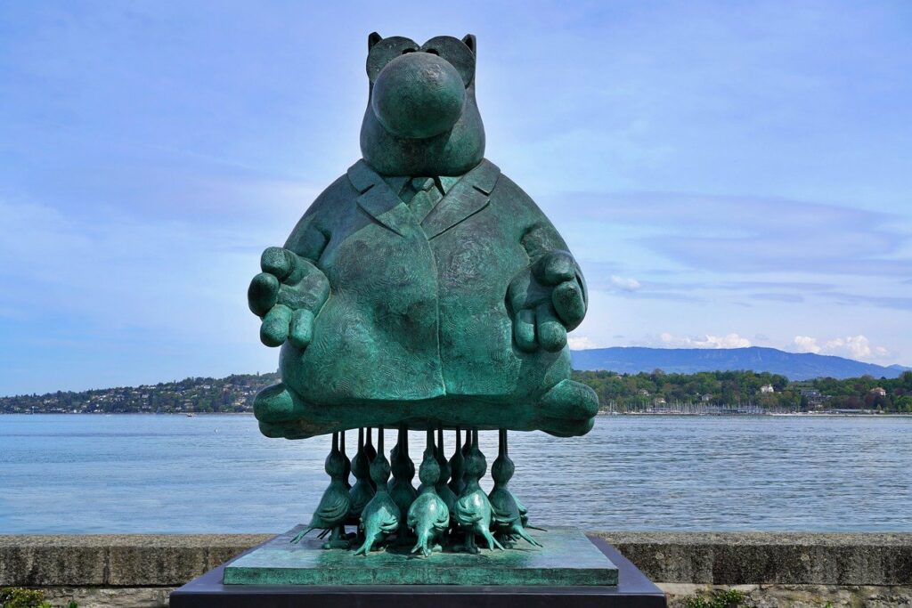 Geneva, Statue