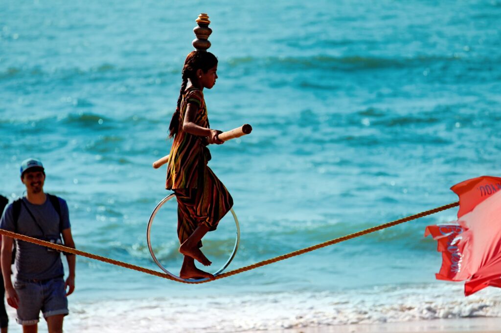 Goa, slackline