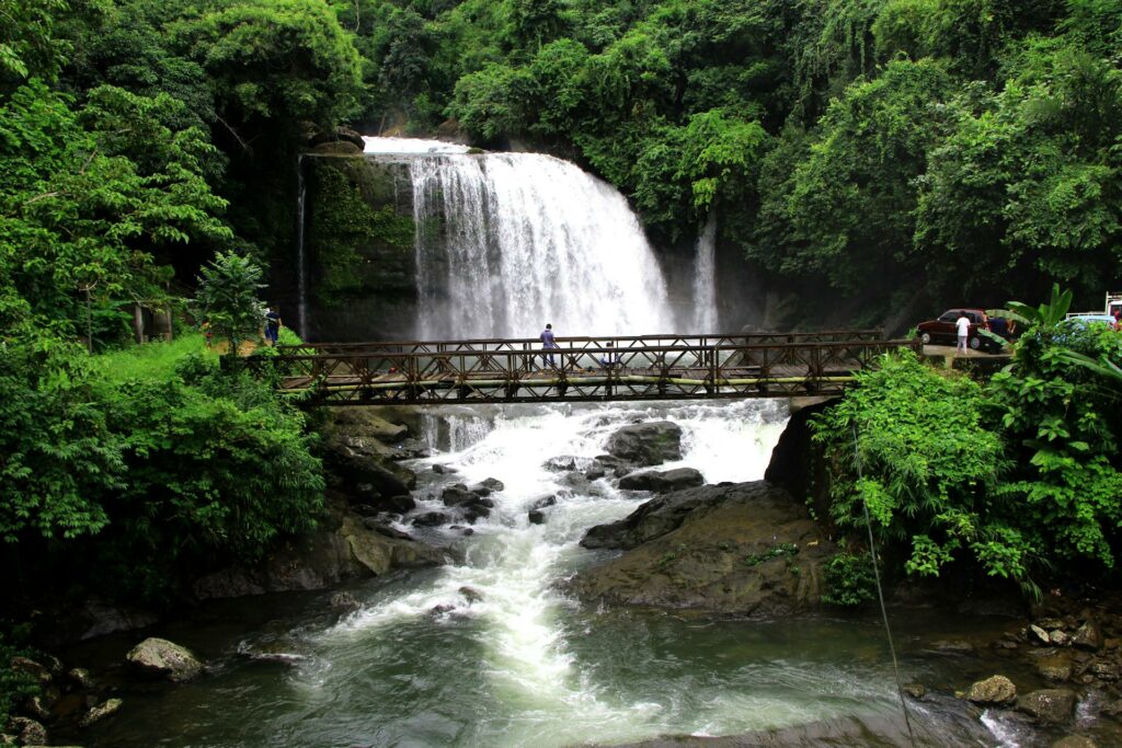 Meghalaya, waterfall bridge