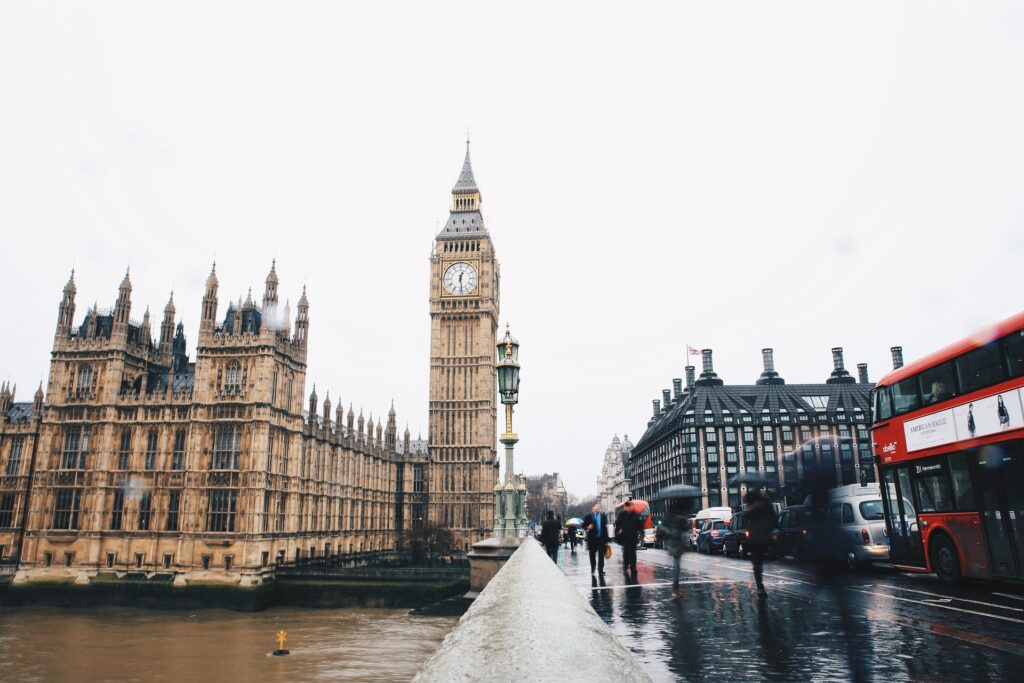 United Kingdom, London, Big Ben and House of Parliament