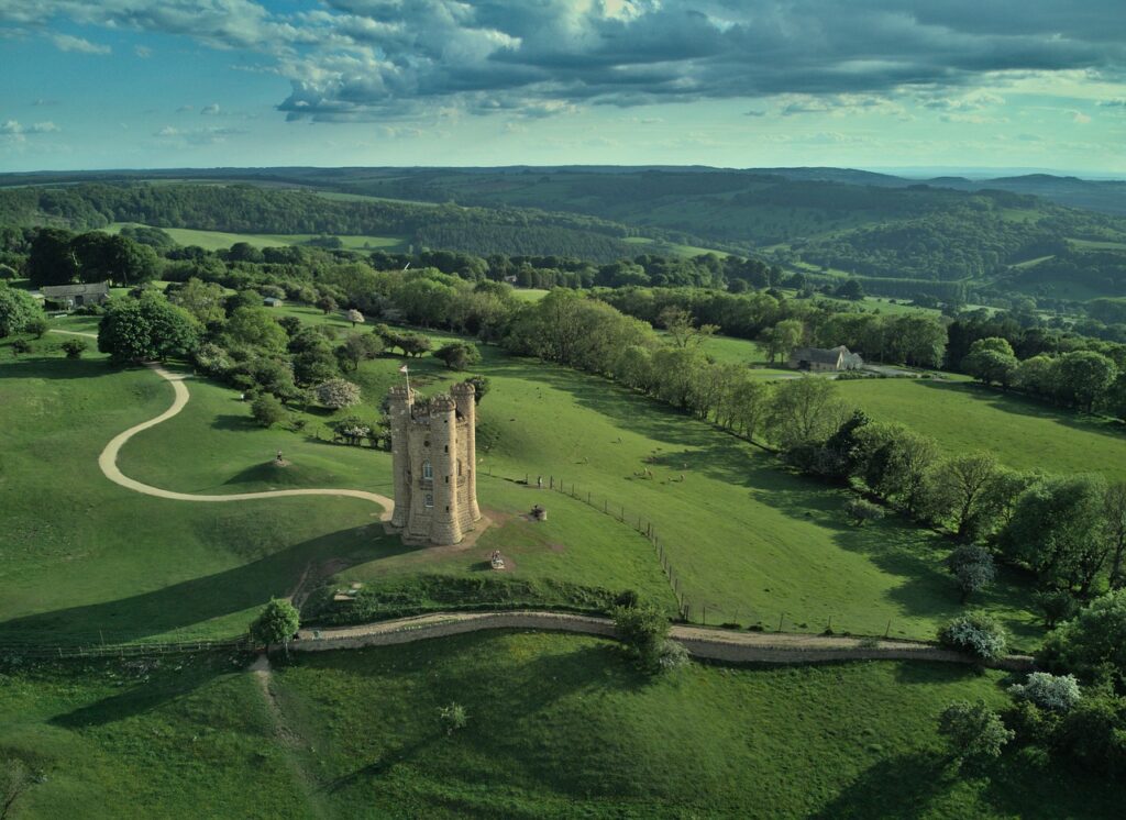 Cotswolds aerial view