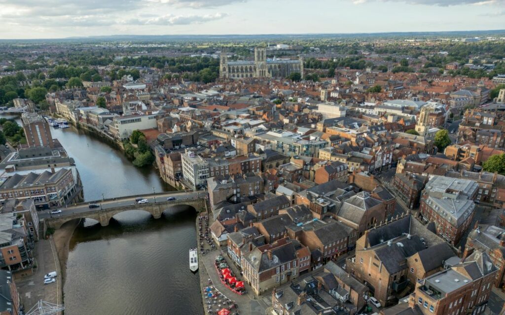 York aerial view