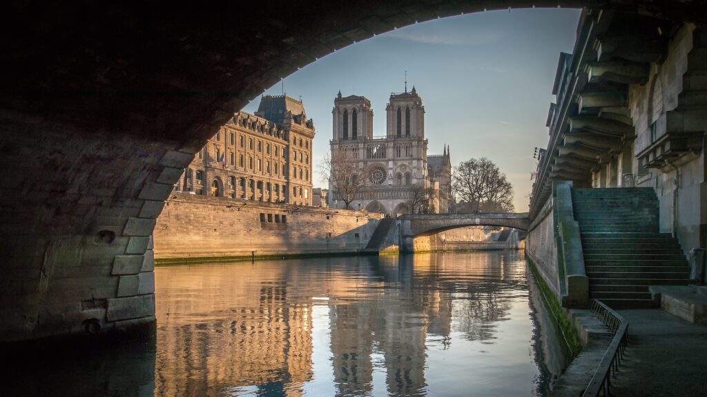 Notre Dame Cathedral in Paris, France