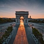 Champs elysées Arc de triomphe