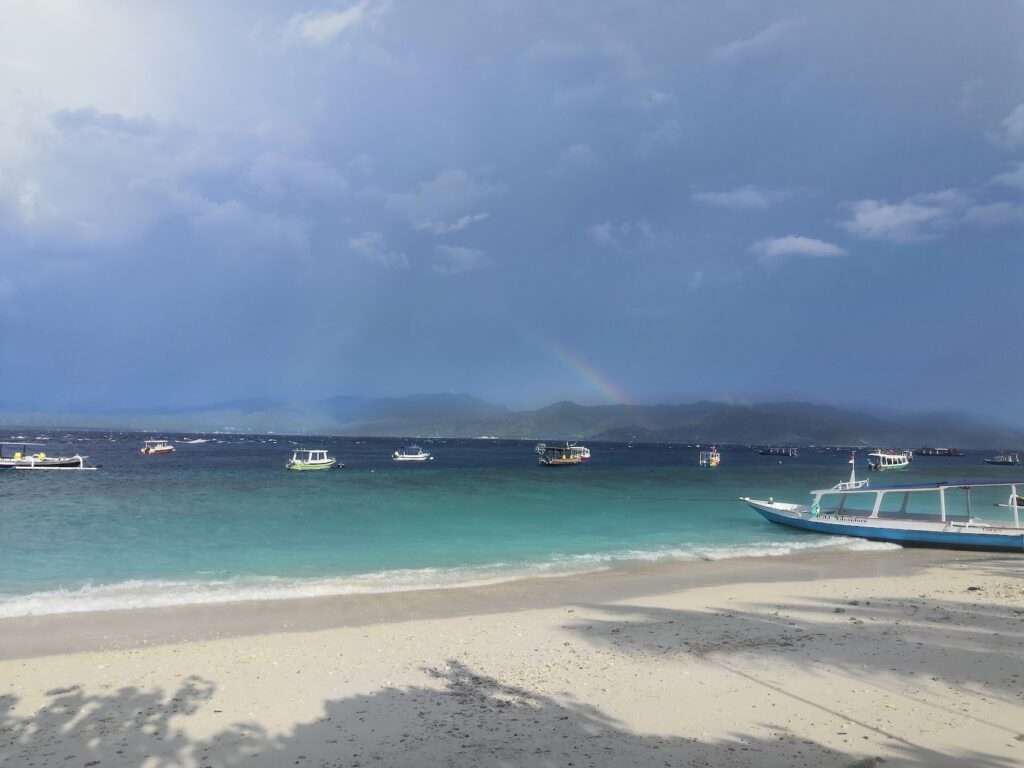 Rainbow near Lombok
