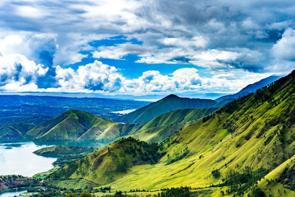 Lake Toba in Sumatra